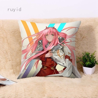Vỏ gối in hình Anim Darling in the Franxx zero two Otaku Dakimakura 45x45Cm