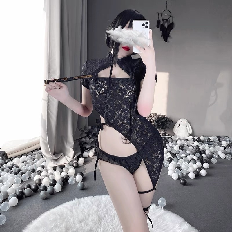 Mã LL2500 - Cổ Phục Trung Hoa - Sườn Xám Cách Tân Thượng Hải Phong Cách Gợi Cảm - Cosplay Sexy