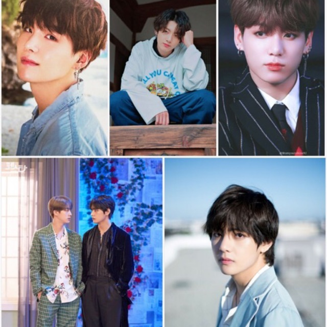 Poster khổ A4-A5-A6 BTS - V - RM - Suga - JHope - Jin - Jimin - JungKook tự do chọn mẫu ( Mua 2 tặng 1 )