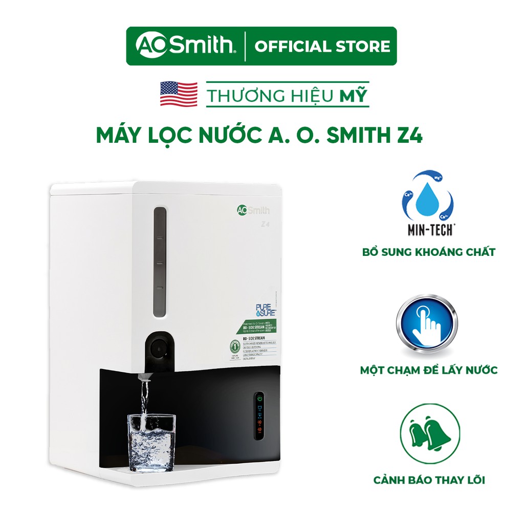 [Mã ELTECHZONE giảm 5% đơn 500K] Máy Lọc Nước A. O. Smith Z4