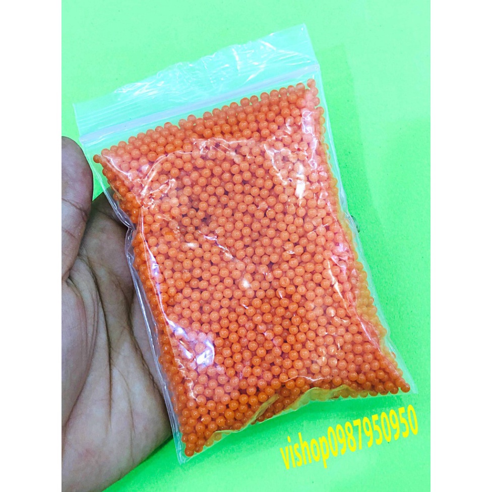 Hạt nở đạn thạch trang trí và làm slime hạt nở gói 500gram 1 màu mã KIV85 N