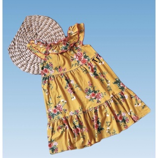 [Xả Kho 25K] Đầm Thun Bé Gái Vải Thun Xuất Dư ( 23-40kg) , Đầm Hoa Nhí Bé Gái Size Đại 5-14 tuổi