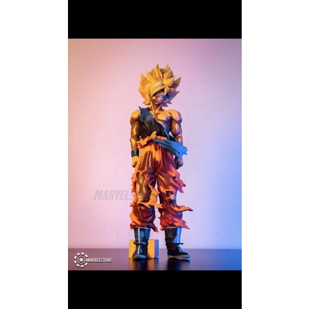 Mô hình Songoku Super Saiyan Battle Damaged bộ sưu tập Dragon ball 7 viên ngọc rồng