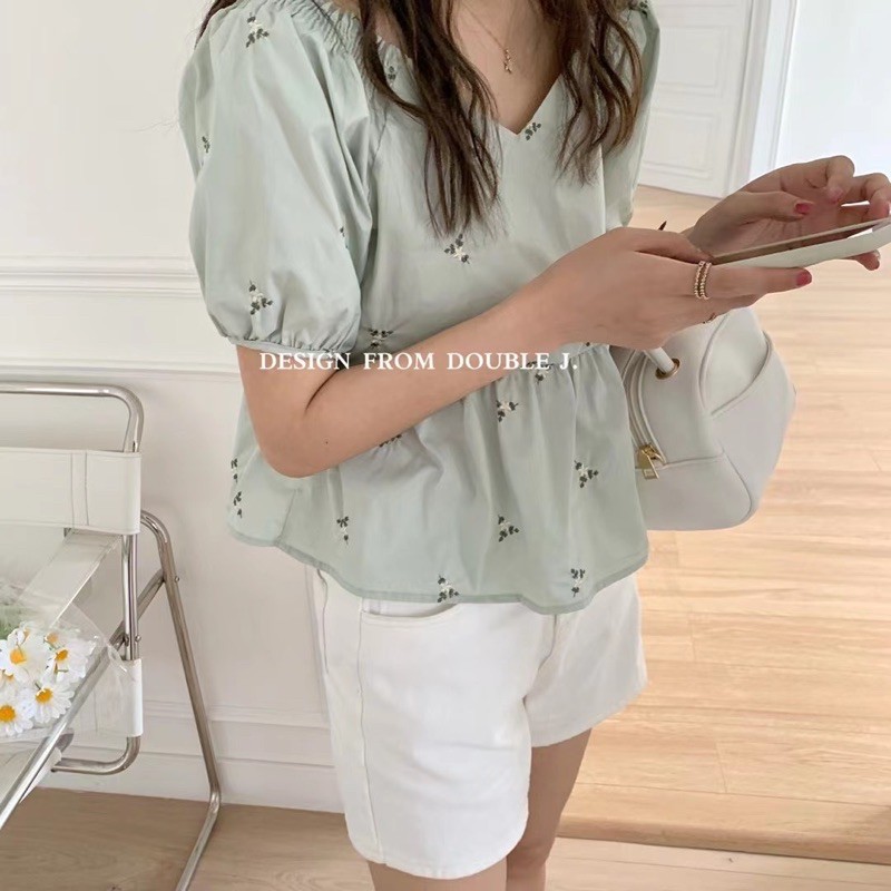 ÁO KIỂU BABY HOA NHÍ MÀU PASTEL SIÊU XINH