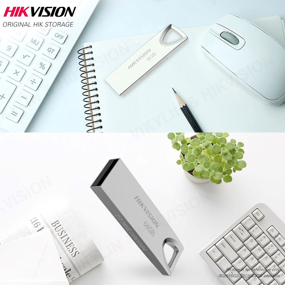 USB hikvision 8GB 16GB 32GB Kim Loại Dung Lượng Đa Năng Cho Máy Tính hàng chính hãng