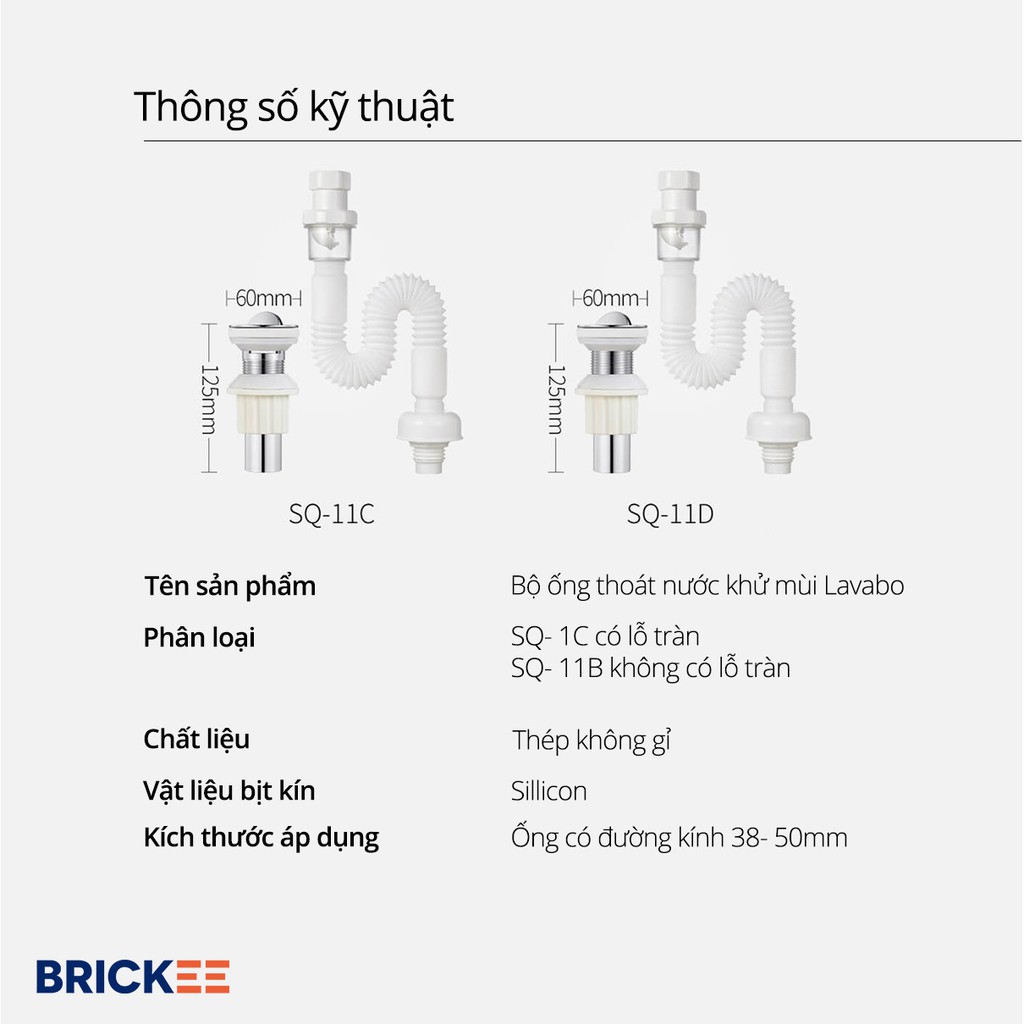 Ống thoát nước Lavabo (PK01)