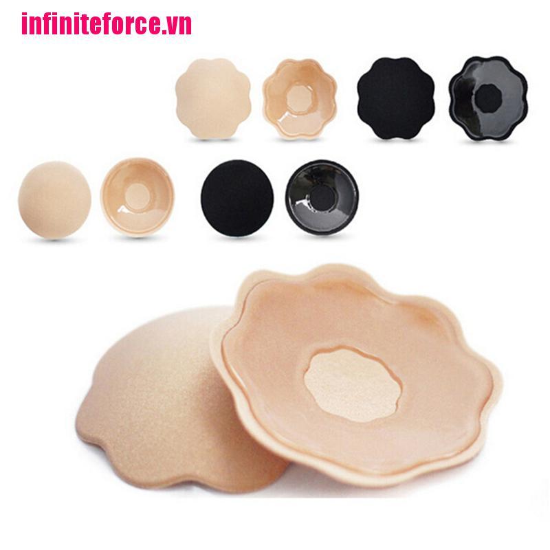 1 Cặp Miếng Dán Ngực Bằng Silicone Tự Dính Chất Lượng Cao