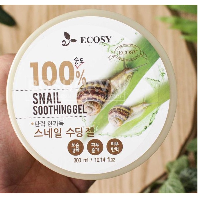 Gel dưỡng da ốc sen Ecosy 100 % snail Soothing Gel 300 ml