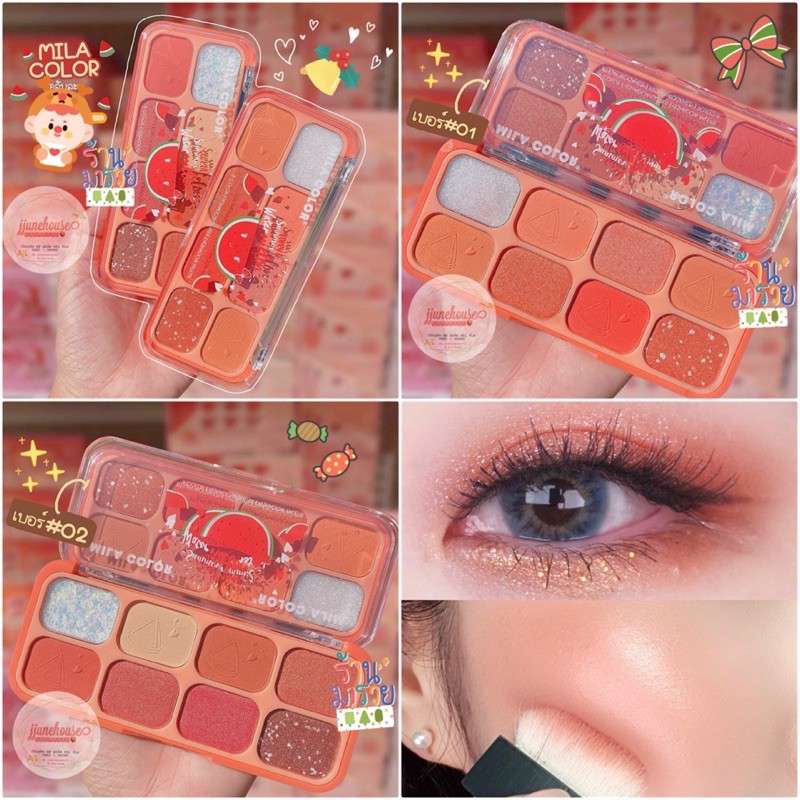 BẢNG PHẤN MẮT MILA COLOR 8 Ô