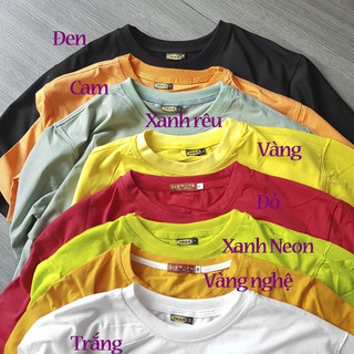 COMBO 2 Áo thun trơn Trắng+Đen
