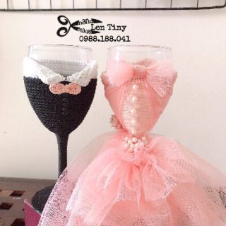 Cặp Ly trang trí đám cưới 😍