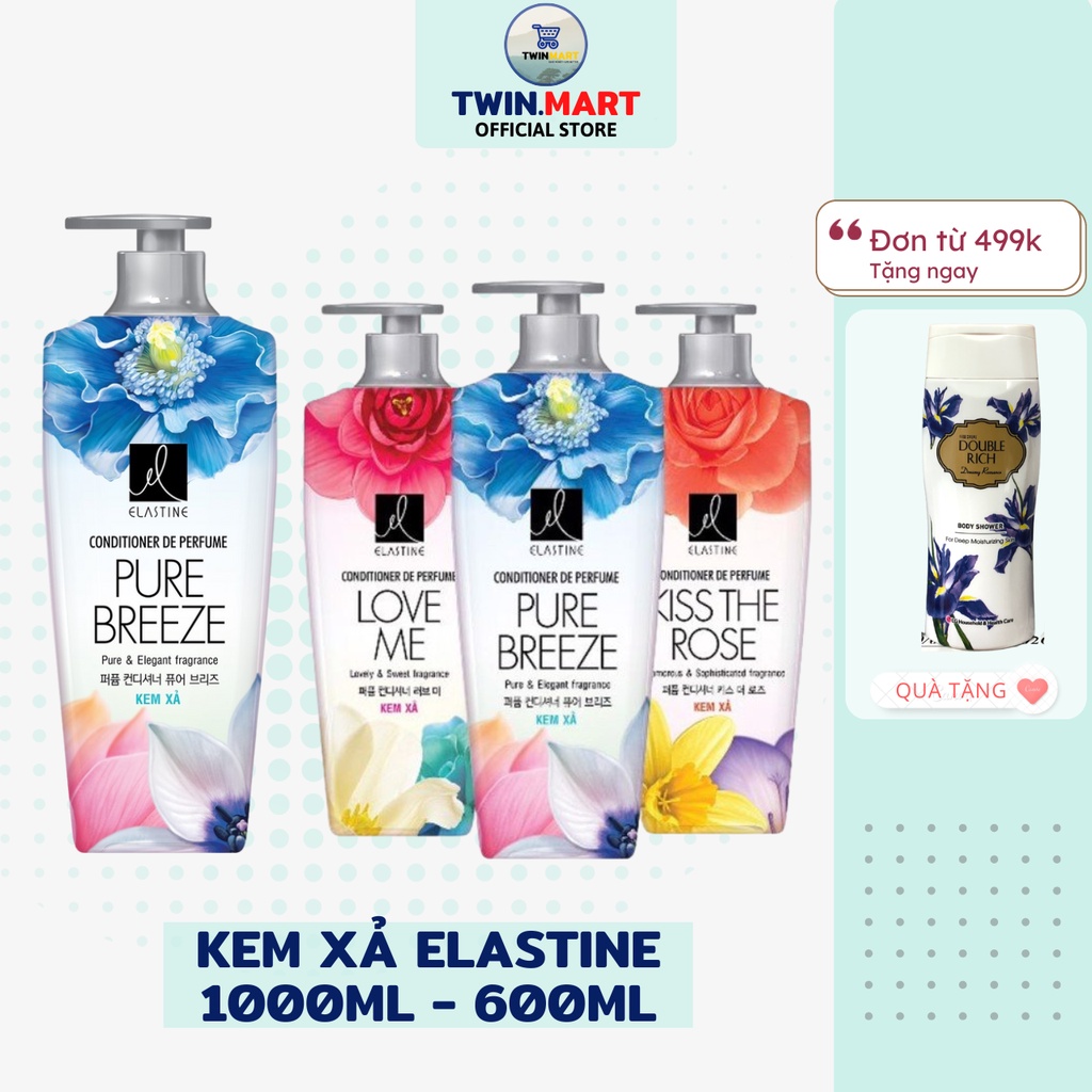 Dầu xả Elastine dưỡng tóc hương nước hoa Pure Breeze - thương hiệu Hàn Quốc