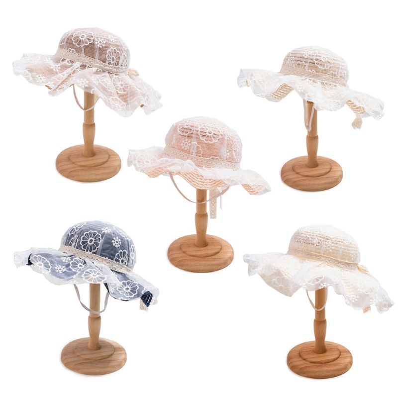 Mũ Cói Chống Nắng Phối Ren Thoáng Khí Thời Trang Mùa Hè 2020 Dành Cho Bé Gái