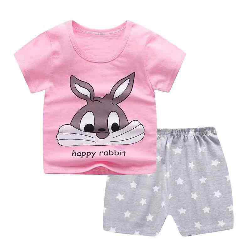 Bộ Quần Áo Cho Bé Gái Từ 1 Đến 5 Tuổi Chất Cotton Co Giãn Thoải Mái Hình In Dễ Thương PK2021BG1