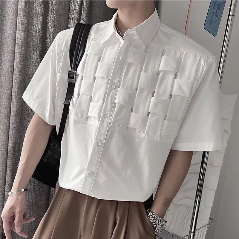 Áo Thun Tay Ngắn Dáng Rộng Màu Trơn Phong Cách Hàn Quốc áo nam đẹp simple áo sơ mi nam ngắn tay Fashion áo sơ mi trắng áo sơ mi nam form rộng Bigsize áo kiểu nam