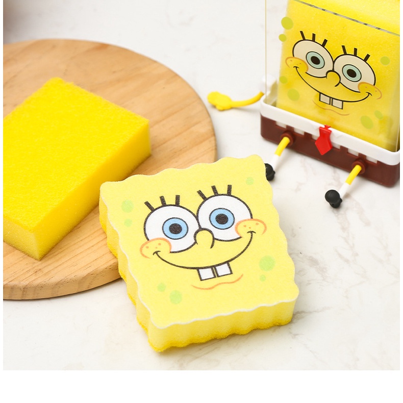 Giỏ Đựng Mút Rửa Chén / Đồ Dùng Nhà Bếp Họa Tiết Hoạt Hình Dễ Thương Tiện Dụng
