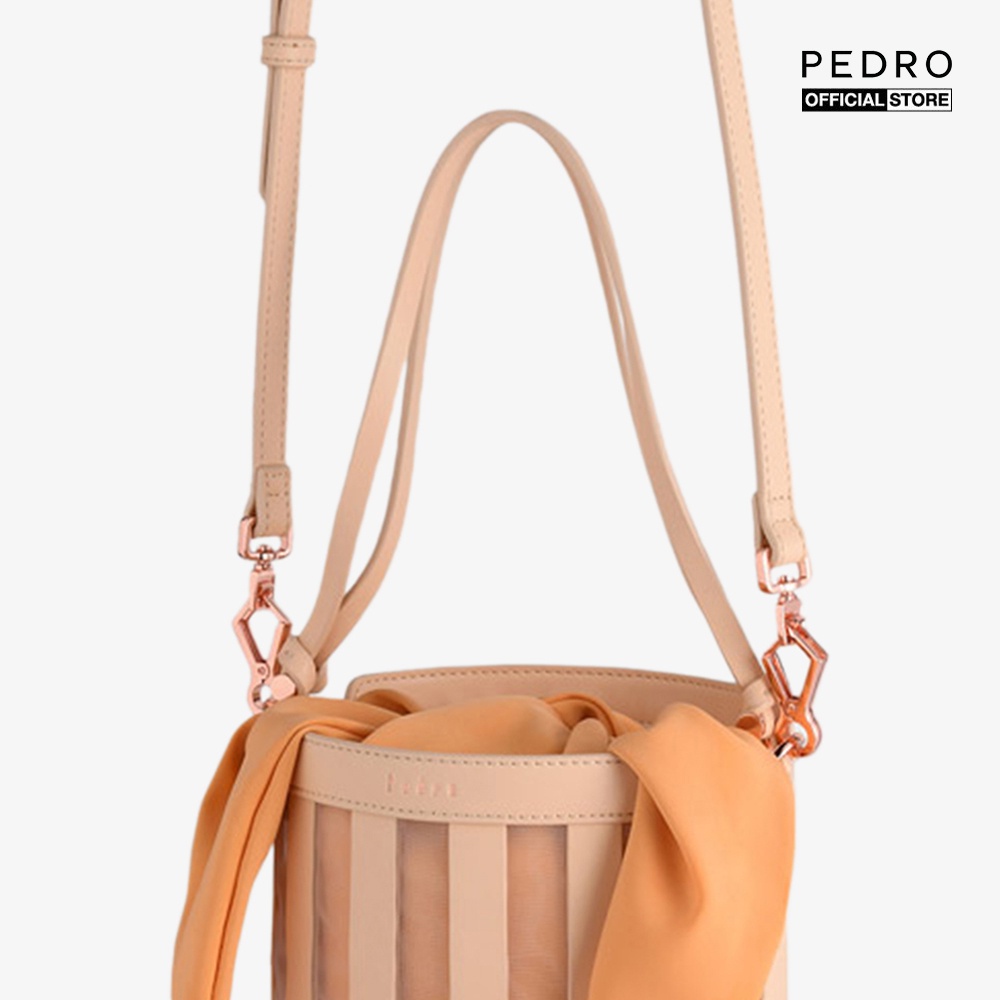 PEDRO - Túi rút dây hình trụ Striped Bucket PW2-16610005-D4