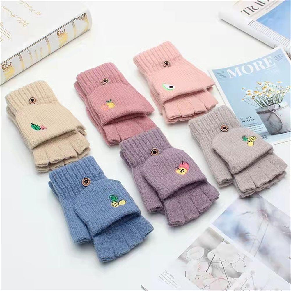 Hàng Mới Về Găng Tay Giữ Ấm Hở Ngón Dễ Thương Cho Bé MIHAN1