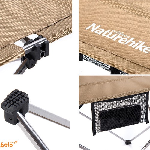 Bàn Vải Camping NatureHike NH15Z012-S, Bàn Xếp Dã Ngoại Di Động Cầm Tay Siêu Nhẹ, Có Túi Đựng - Lau Chùi Vệ Sinh Dễ Dàng