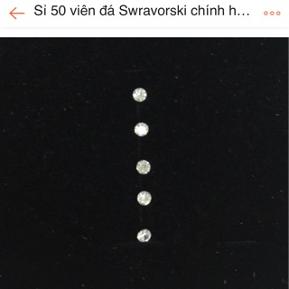 Combo trả hàng khách đặt 50 viên đá đính răng 2,5 ly