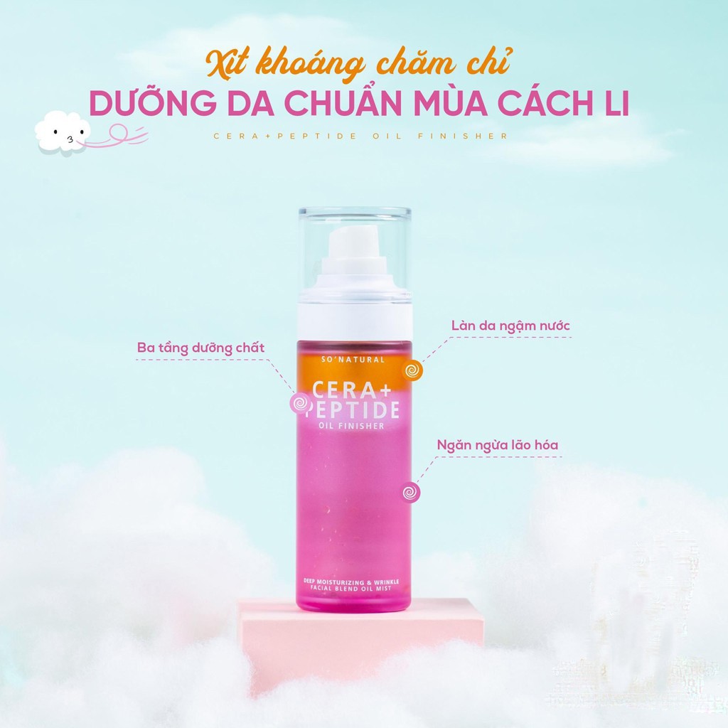 [28/10/2022] Nước Hoa Hồng Dưỡng Ẩm, Se Khít Lỗ Chân Lông So Natural Cera+ Peptide Toner Essence 120ml