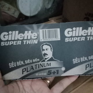 Lốc 20 Hộp [5 + 1] Lưỡi Lam Gillette Super Thin