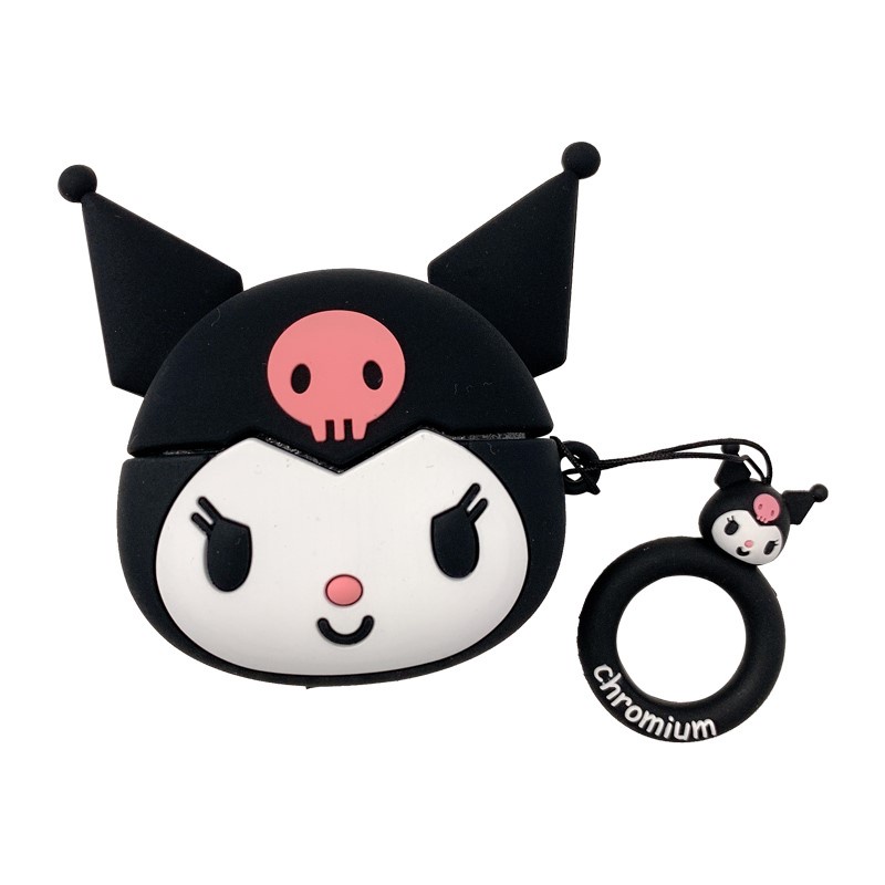 Vỏ Bảo Vệ Hộp Sạc Tai Nghe AirPods 3rd 2021 Pro 1 / 2 3 Bằng Silicon Mềm Hình Melody Kuromi Pom Purin