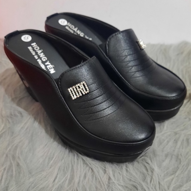 GIÀY SỤC DA NỮ GÓT VUÔNG 7CM ( ĐẶT TĂNG LÊN 1 SIZE Ạ )