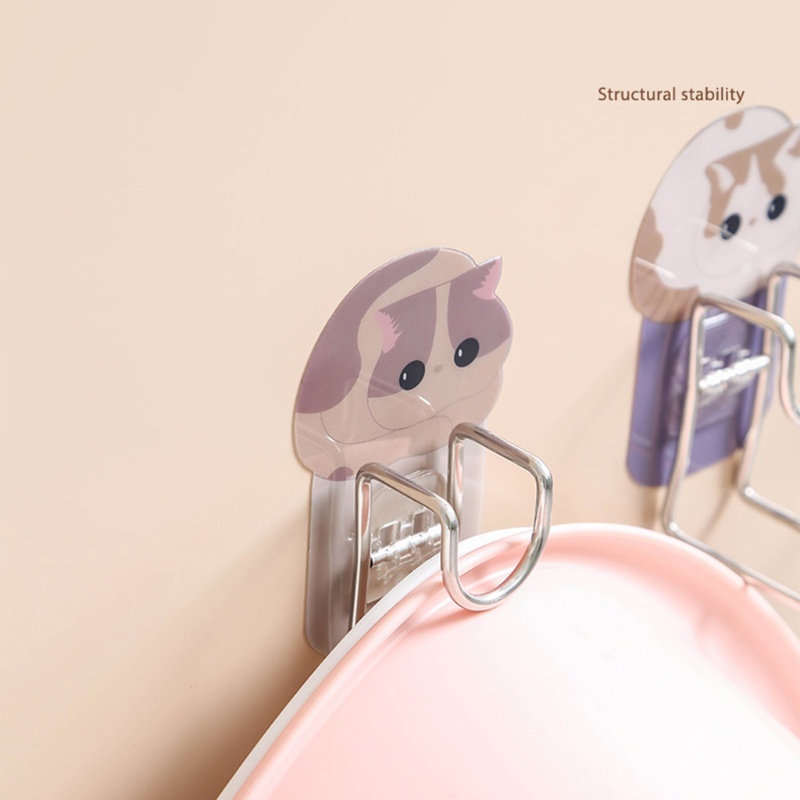 Móc Treo Đồ Dán Tường Hình Mèo Dễ Thương