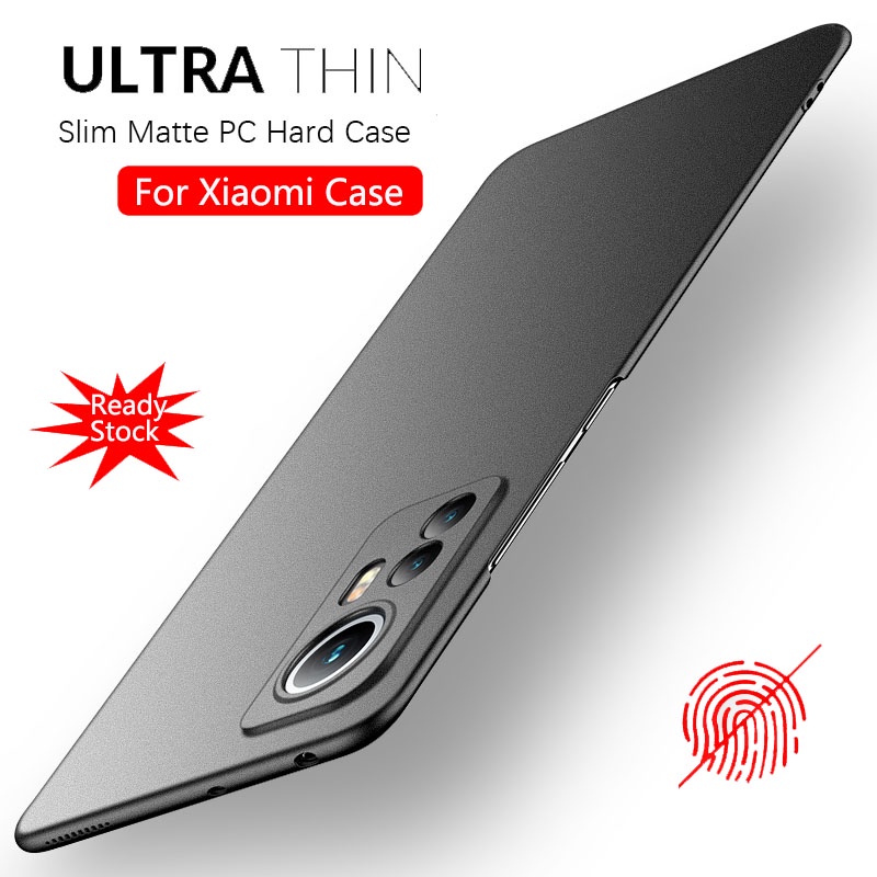Ốp điện thoại PC cứng siêu mỏng mặt nhám cho Xiaomi Mi 12 12Xo Poco M4 Pro Redmi Note 11 Pro