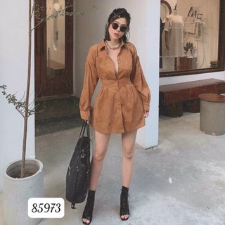 [Kèm ảnh thật] Đầm sơmi tay dài M-2XL