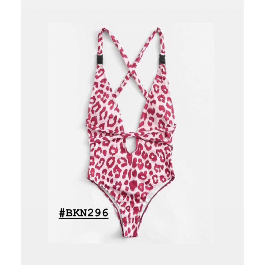 [BKN296] <ÂU> BODYSUIT HỒNG BEO ĐỐM ĐỎ SEXY | BigBuy360 - bigbuy360.vn