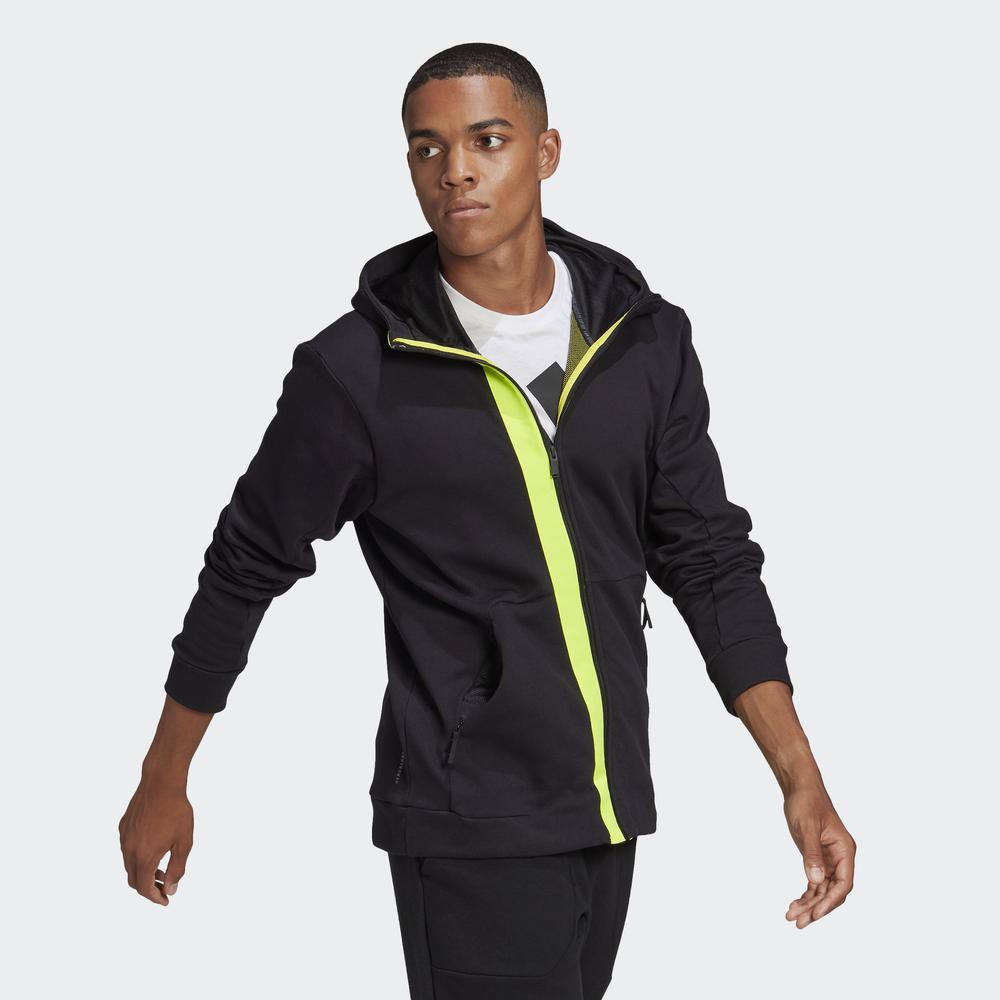 Áo Hoodie adidas Nam Adidas Innovation Chuyển Động Full-Zip Màu Đen GK5893 | BigBuy360 - bigbuy360.vn