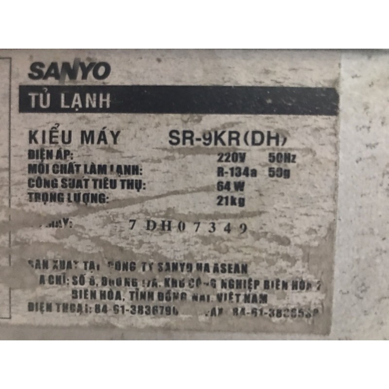 Tủ lạnh Sanyo 90 l