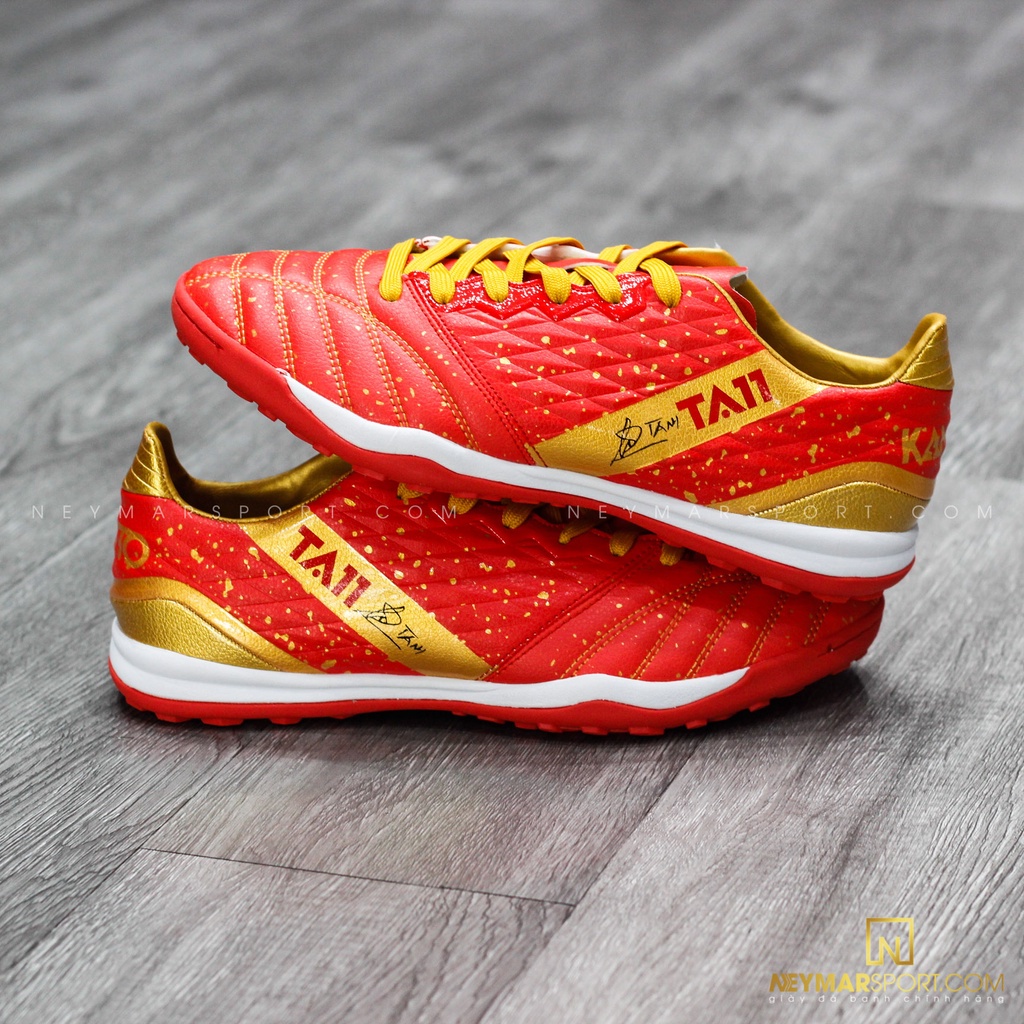 GIÀY ĐÁ BÓNG KAMITO TA11 TF TOUCH OF MAGIC - RED/GOLD CHÍNH HÃNG