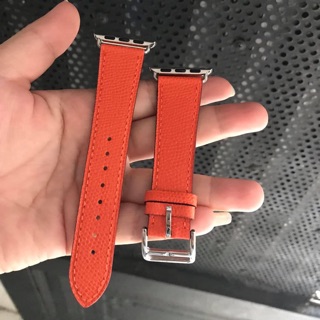 Dây da Hermes Cam - Chất liệu cao cấp