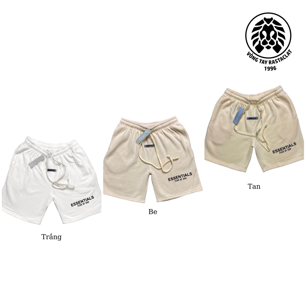 Quần Short  Essentials Nỉ - Vải Chất Cao Cấp - QSE Xám