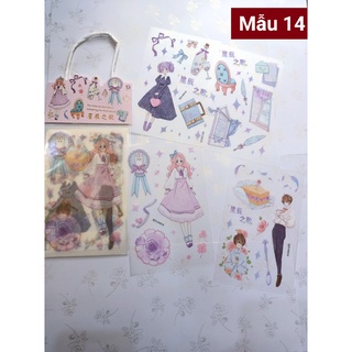 🔹 Sticker Hình Dán Xấp 4 Tấm