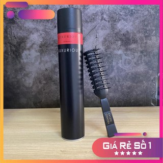 [Giá Hủy Diệt – Chính Hãng] Gôm xịt tóc. Keo xịt tóc Nam LUXURIOUS - Hàng Chuẩn vòi xịt màu đỏ