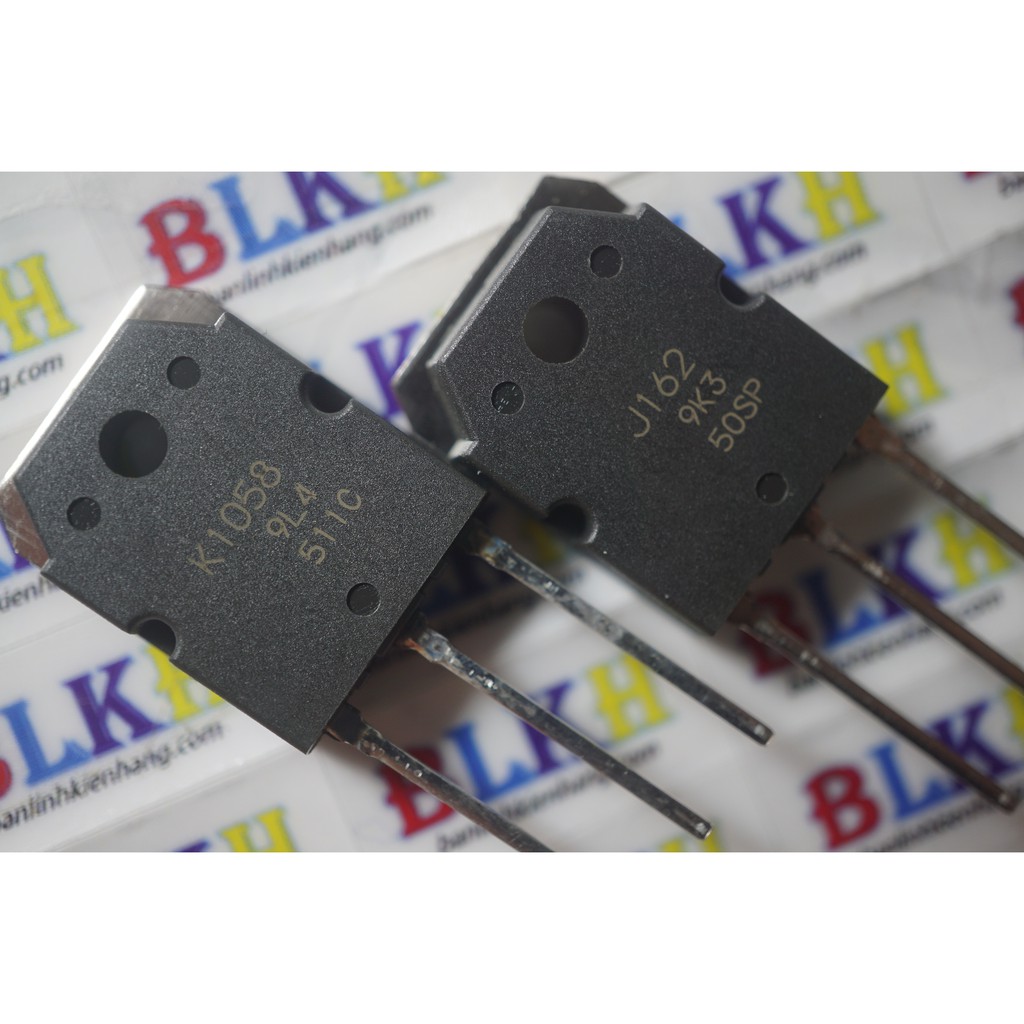 Cặp IC Mosfet công suất K1058 2SK1058 J162 2SJ162 TO-3P chính hãng Renesas