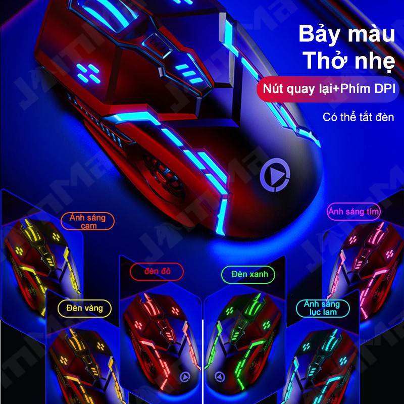 Chuột Gaming G5 6 Nút Có Đèn Led Nhiều Màu Sắc Cho Dpi 3200