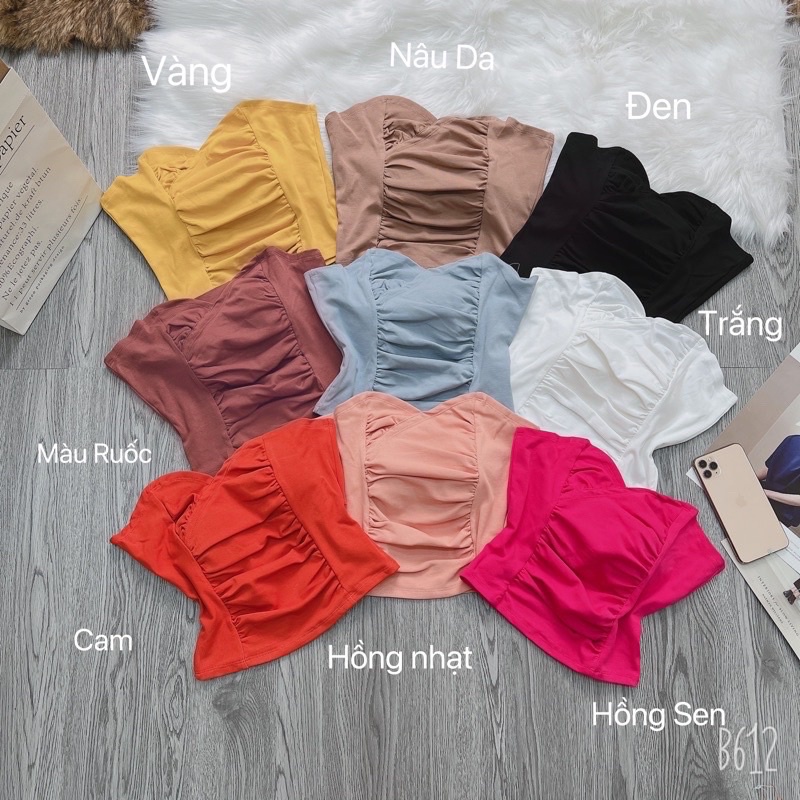 Áo ống nhún có mút ngực