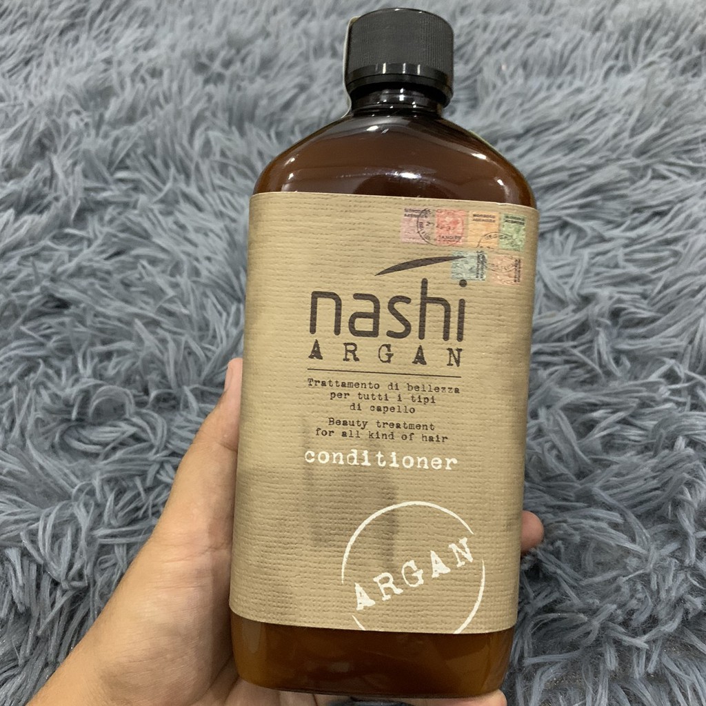 Dầu xả chữa trị tóc hư tổn Nashi Argan Conditioner 500ml