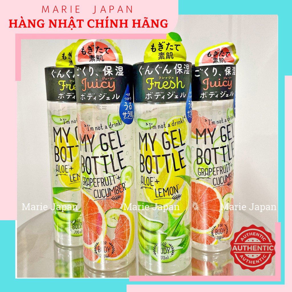 Gel dưỡng thể chiết xuất trái cây My Bottle Juicy Fruit Nhật Bản 200ml