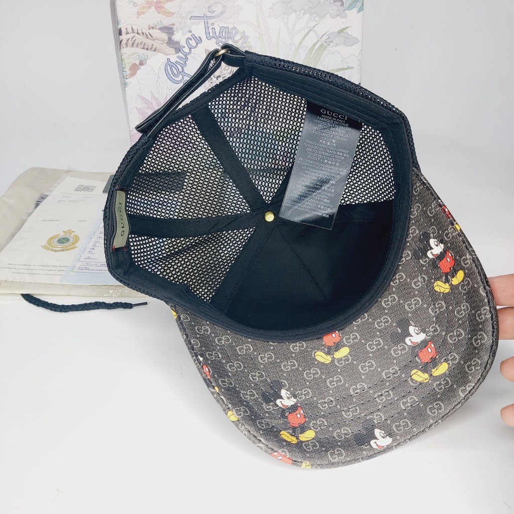 Nón kết gc , Mũ lưỡi trai Gc chuột phối lưới from mềm logo da full box hộp cực đẹp