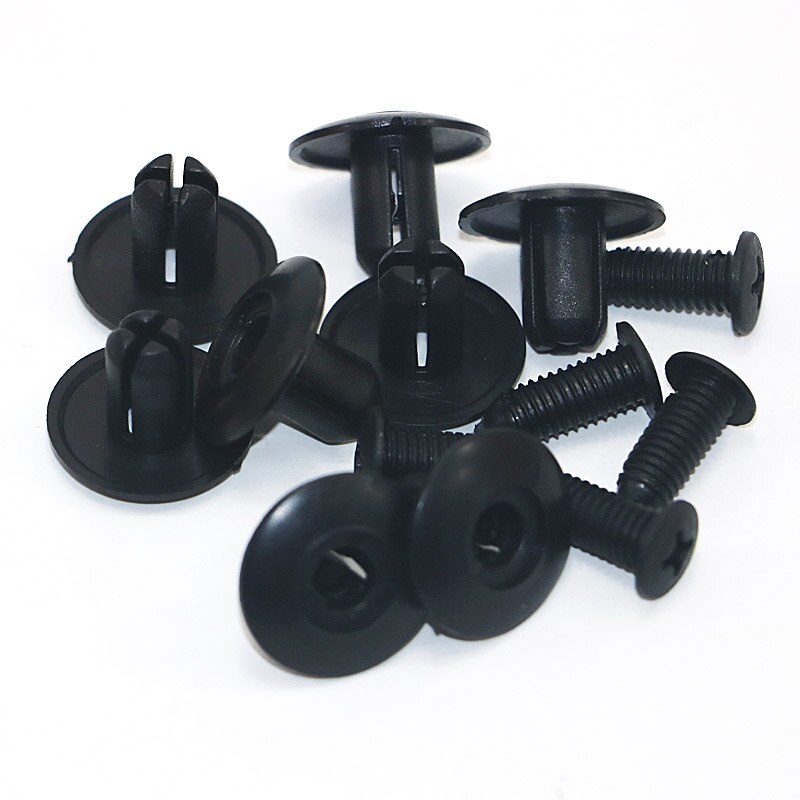 100pcs 8mm Car Clips Universal Purpose Plastic Expansion Rivets Car Decoration Folder Door Push-Type Trimming Plate Clips