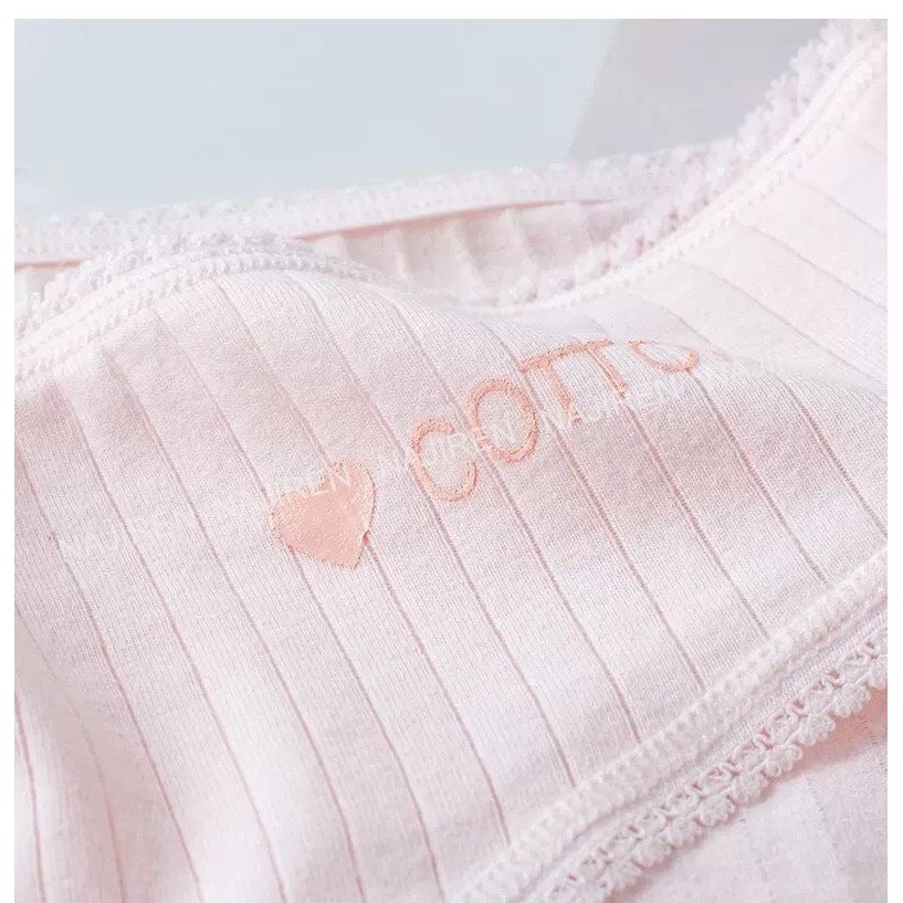 Quần Lót Nữ Cotton Gân Tăm Kháng khuẩn, Quần Chíp Nữ Dễ Thương Mềm Mịn Cottony QL03