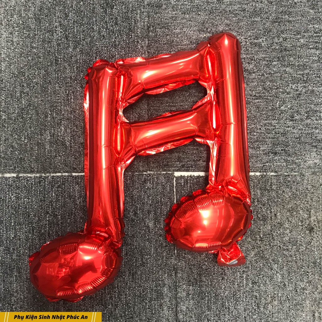 Bóng kiếng nốt nhạc kép 36cm trang trí sinh nhật HPBD