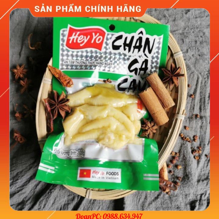 [HÀNG CHÍNH HÃNG] Combo 10 gói chân gà Hey Yo vị bí truyền