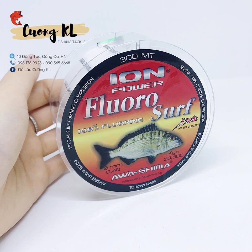 Cước câu cá Ion Power Fluoro Surf các cỡ